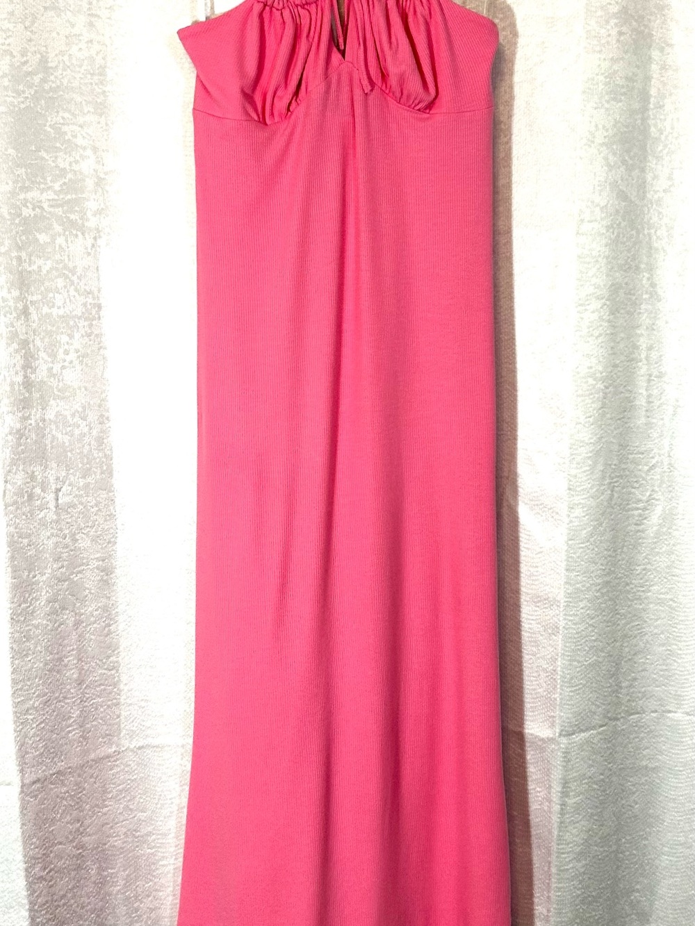 SHEIN Hot Pink Strapless Maxi Skirt